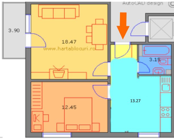 Titan Diham - Bd Nicolae Grigorescu - Basarabia Apartament 2 Camere